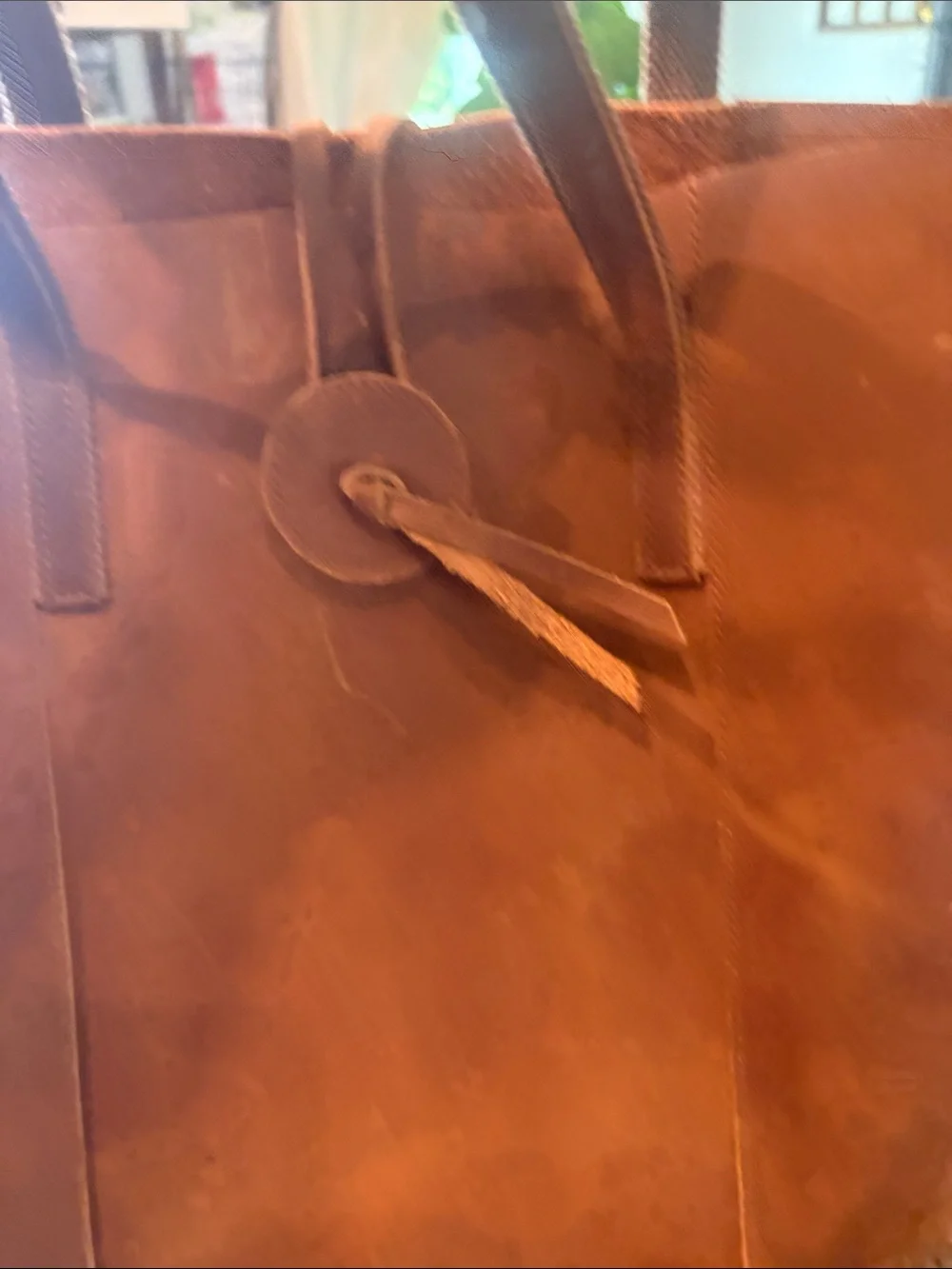 NWOT Leather Tote Bag in Brown - Classic Everyday Carry